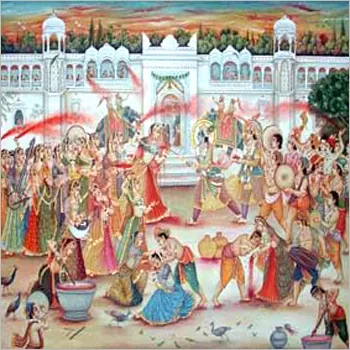 Festival of Colors - HOLI 3 Radha Krishna Playing Holi