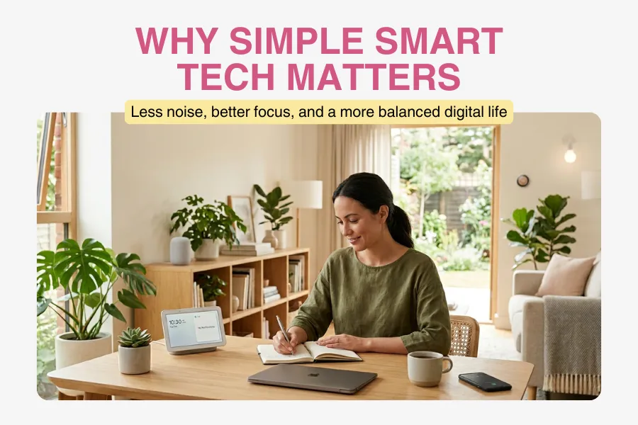 Less digital noise more focus and a calmer smarter lifestyle Less digital noise more focus and a calmer smarter lifestyle