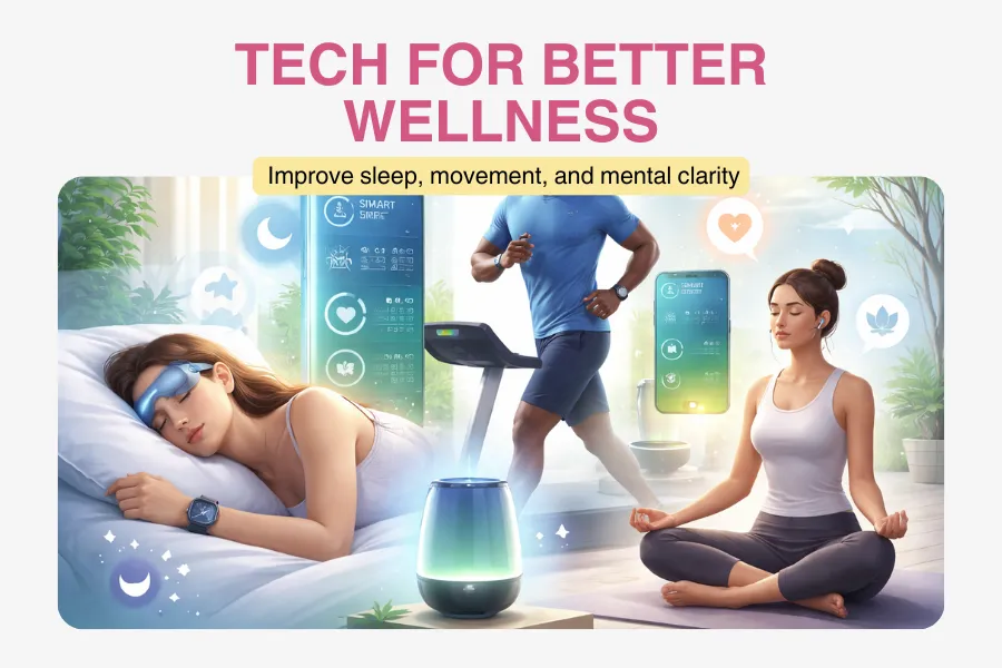 Using smart tech for better sleep movement and mental clarity Using smart tech for better sleep movement and mental clarity